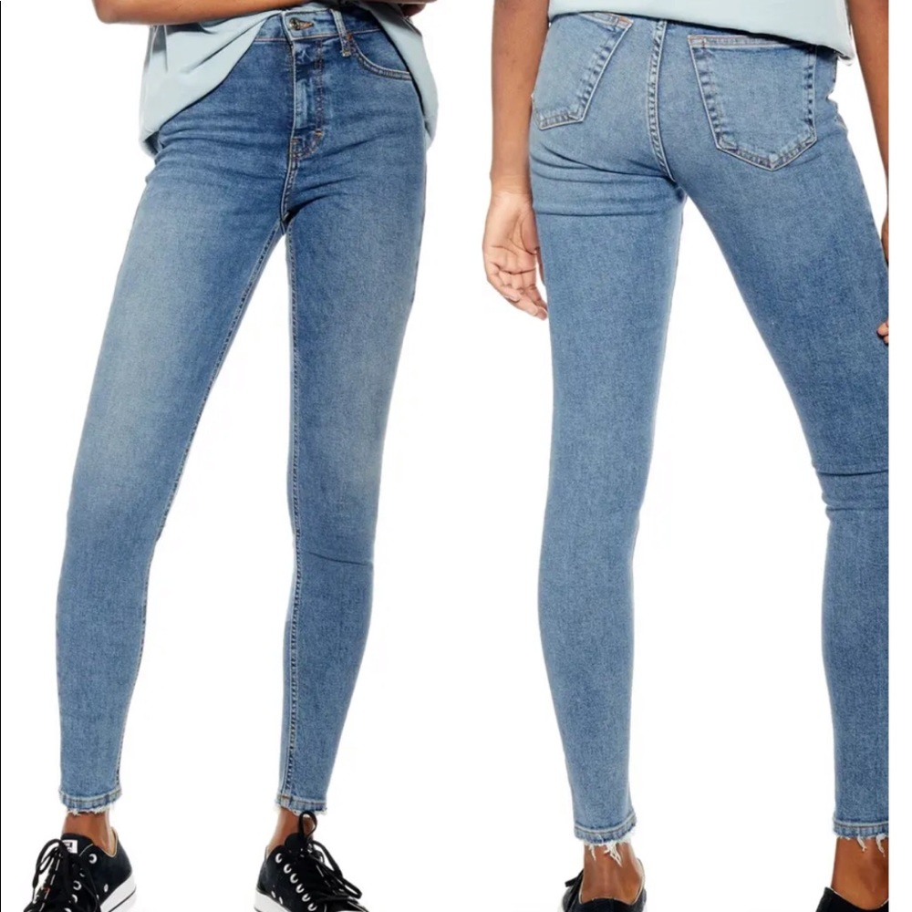 Topshop Jamie High Waist Skinny Jeans (Petite)